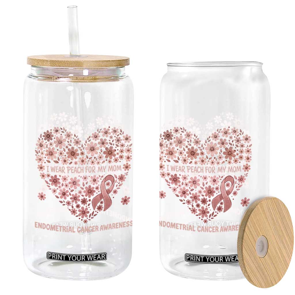 Endometrial Cancer Family Support Glass Can I Wear Peach For My Mom
