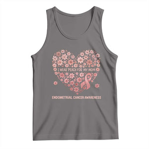 Endometrial Cancer Family Support Tank Top I Wear Peach For My Mom