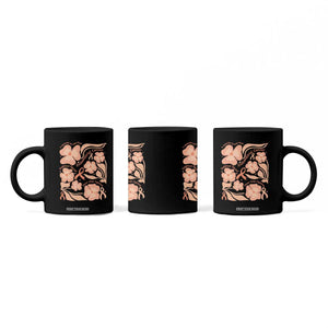 Endometrial Cancer Support Squad Floral Gift Coffee Mug In September We Wear Peach