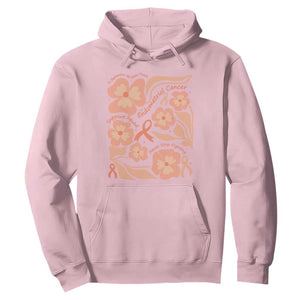 Endometrial Cancer Support Squad Floral Gift Hoodie In September We Wear Peach