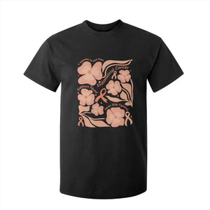 Endometrial Cancer Support Squad Floral Gift T Shirt For Kid In September We Wear Peach