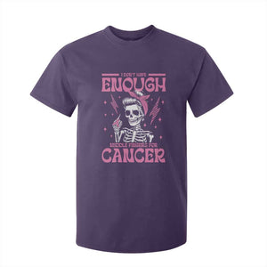 Funny Skeleton Breast Cancer T Shirt For Kid I Dont Have Enough Middle Fingers