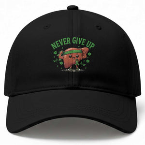 Liver Cancer Awareness Transplant Support Baseball Cap Never Give Up Nurse Gift