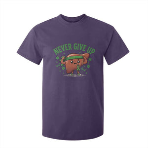 Liver Cancer Awareness Transplant Support T Shirt For Kid Never Give Up Nurse Gift