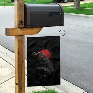 Horror Raven Garden Flag F Caw F Gothic Blood Moon Halloween TS12 Print Your Wear