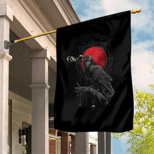 Horror Raven Garden Flag F Caw F Gothic Blood Moon Halloween TS12 Print Your Wear