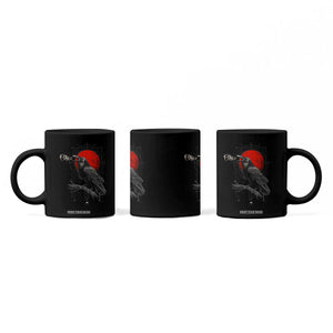Horror Raven Coffee Mug F Caw F Gothic Blood Moon Halloween TS12 Print Your Wear