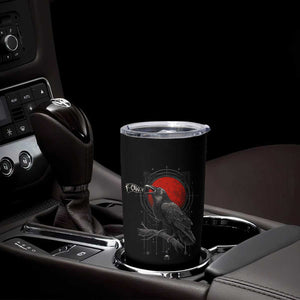 Horror Raven Tumbler Cup F Caw F Gothic Blood Moon Halloween TS12 Print Your Wear