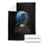 Horror Raven On Skull Throw Blanket Full Moon Gothic Art TS12 Black Print Your Wear