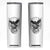 Gothic Raven On Skull With Full Moon Skinny Tumbler TS12 White Print Your Wear
