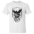 Gothic Raven On Skull With Full Moon T Shirt TS12 White Print Your Wear