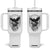 Gothic Raven On Skull With Full Moon Tumbler With Handle TS12 One Size: 40 oz White Print Your Wear
