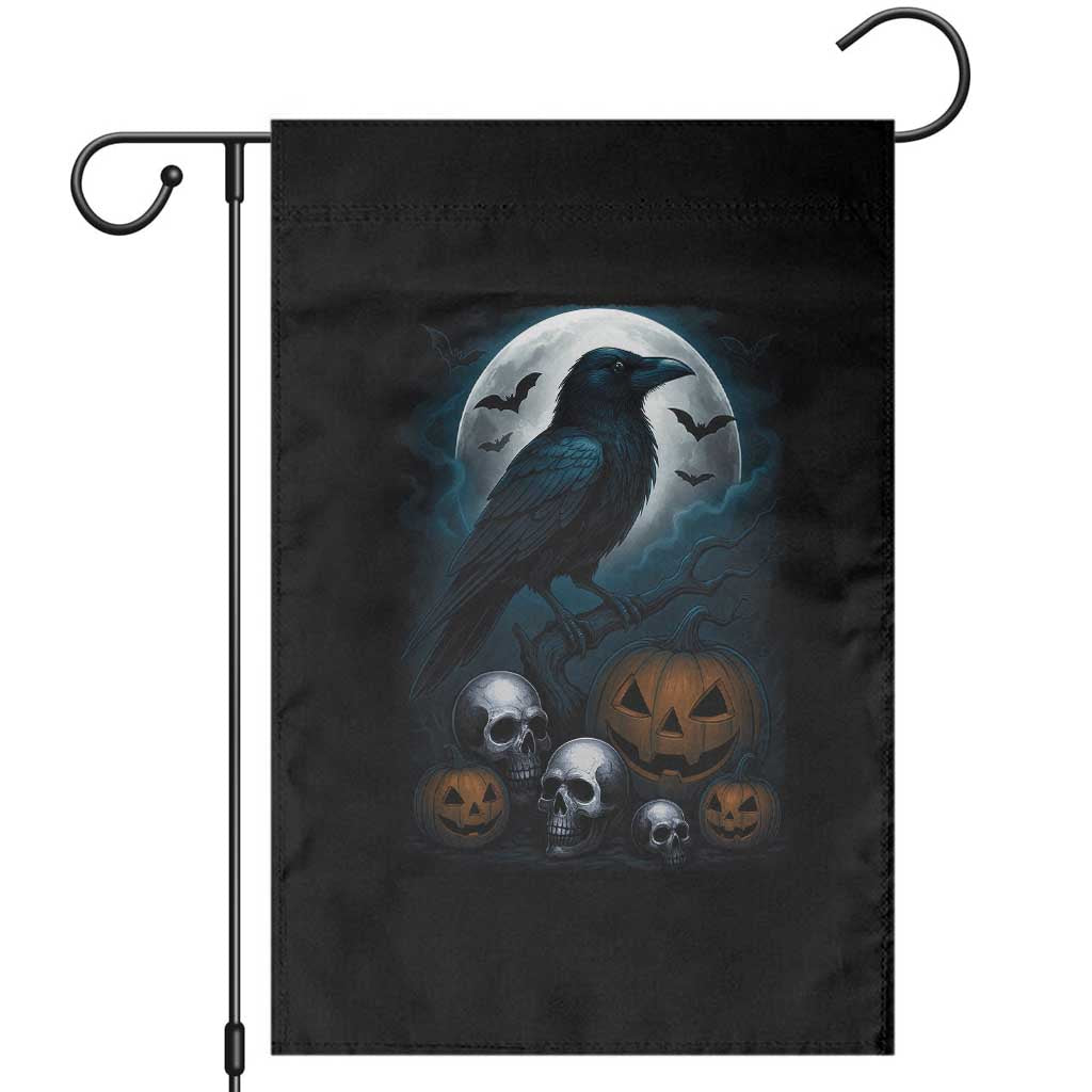 Halloween Gothic Raven Garden Flag Full Moon Horror Art TS12 Black Print Your Wear