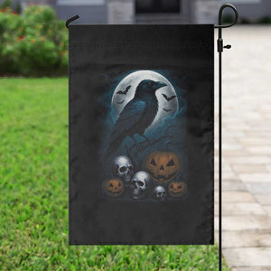 Halloween Gothic Raven Garden Flag Full Moon Horror Art TS12 Print Your Wear