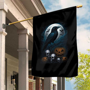 Halloween Gothic Raven Garden Flag Full Moon Horror Art TS12 Print Your Wear