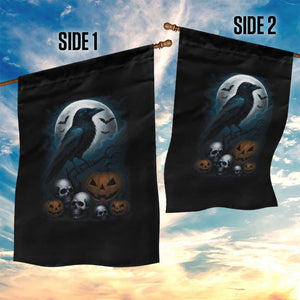 Halloween Gothic Raven Garden Flag Full Moon Horror Art TS12 Print Your Wear