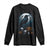 Halloween Gothic Raven Long Sleeve Shirt Full Moon Horror Art TS12 Black Print Your Wear