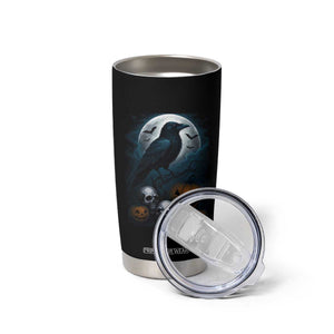 Halloween Gothic Raven Tumbler Cup Full Moon Horror Art TS12 Print Your Wear