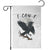 Funny Raven Bird Full Moon Art F Caw F Joke Garden Flag TS12 White Print Your Wear