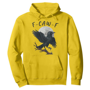 Funny Raven Bird Full Moon Art F Caw F Joke Hoodie TS12 Daisy Print Your Wear