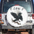 Funny Raven Bird Full Moon Art F Caw F Joke Spare Tire Cover TS12 No hole White Print Your Wear