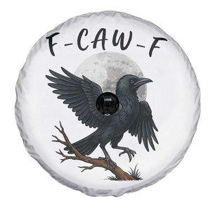 Funny Raven Bird Full Moon Art F Caw F Joke Spare Tire Cover TS12 Print Your Wear