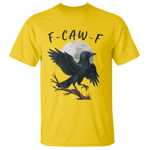 Funny Raven Bird Full Moon Art F Caw F Joke T Shirt TS12 Daisy Print Your Wear