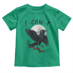 Funny Raven Bird Full Moon Art F Caw F Joke Toddler T Shirt TS12 Irish Green Print Your Wear