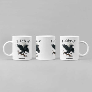 Funny Raven Bird Full Moon Art F Caw F Joke Coffee Mug TS12 Print Your Wear