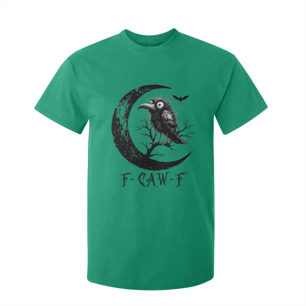 Funny Raven Bird T Shirt For Kid F Caw F Joke Moon Sarcastic Humor Art TS12 Irish Green Print Your Wear