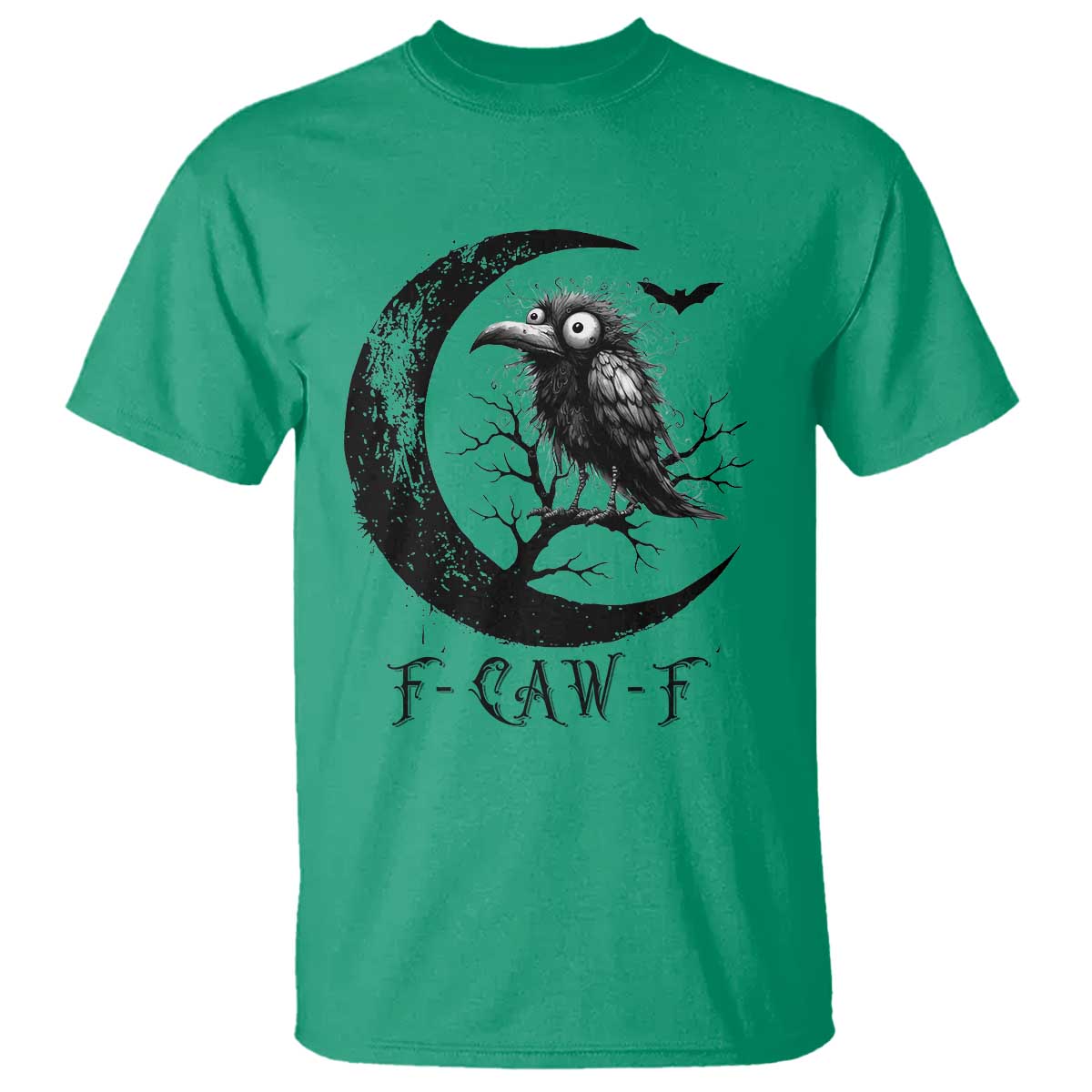 Funny Raven Bird T Shirt F Caw F Joke Moon Sarcastic Humor Art TS12 Irish Green Print Your Wear