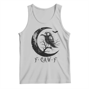 Funny Raven Bird Tank Top F Caw F Joke Moon Sarcastic Humor Art TS12 Ash Print Your Wear