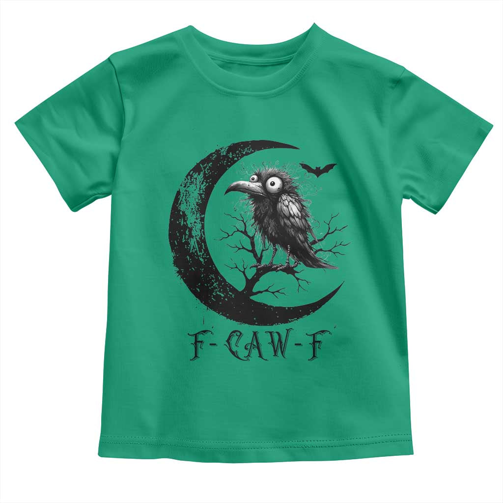 Funny Raven Bird Toddler T Shirt F Caw F Joke Moon Sarcastic Humor Art TS12 Irish Green Print Your Wear