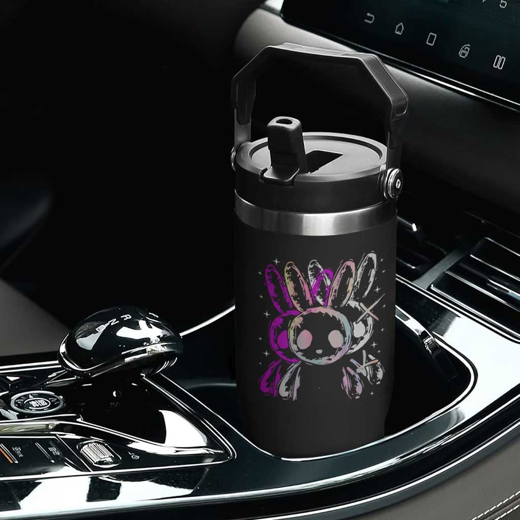 Horror Cute Bunny Rabbit Flip Straw Tumbler Horror Aesthetic TS12 Print Your Wear