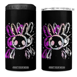 Horror Cute Bunny Rabbit 4 in 1 Can Cooler Tumbler Horror Aesthetic TS12 One Size: 16 oz Black Print Your Wear