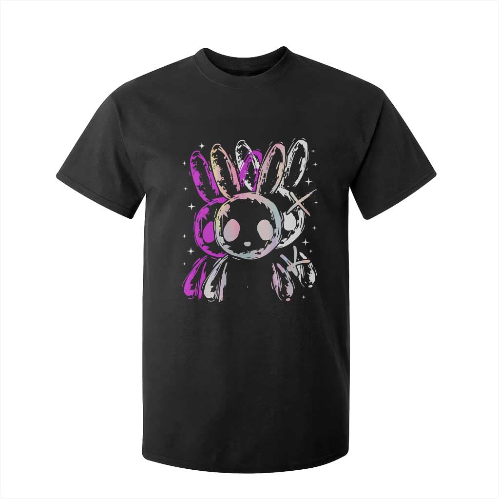Horror Cute Bunny Rabbit T Shirt For Kid Horror Aesthetic TS12 Black Print Your Wear