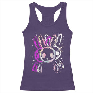 Horror Cute Bunny Rabbit Racerback Tank Top Horror Aesthetic TS12 Purple Print Your Wear