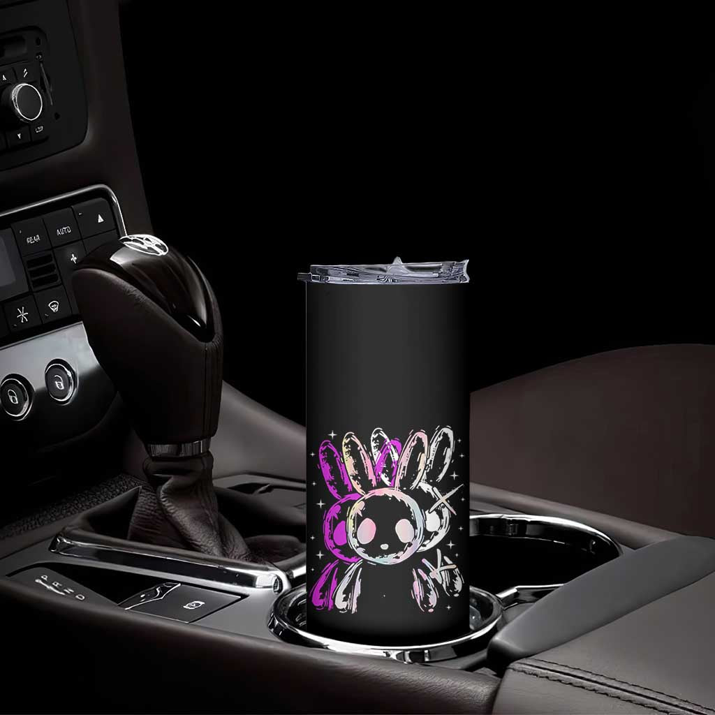 Horror Cute Bunny Rabbit Skinny Tumbler Horror Aesthetic TS12 Print Your Wear