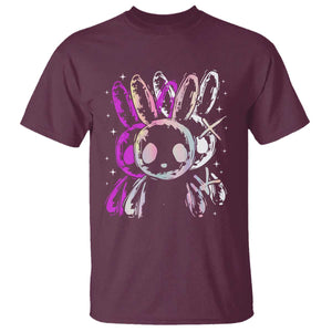 Horror Cute Bunny Rabbit T Shirt Horror Aesthetic TS12 Maroon Print Your Wear