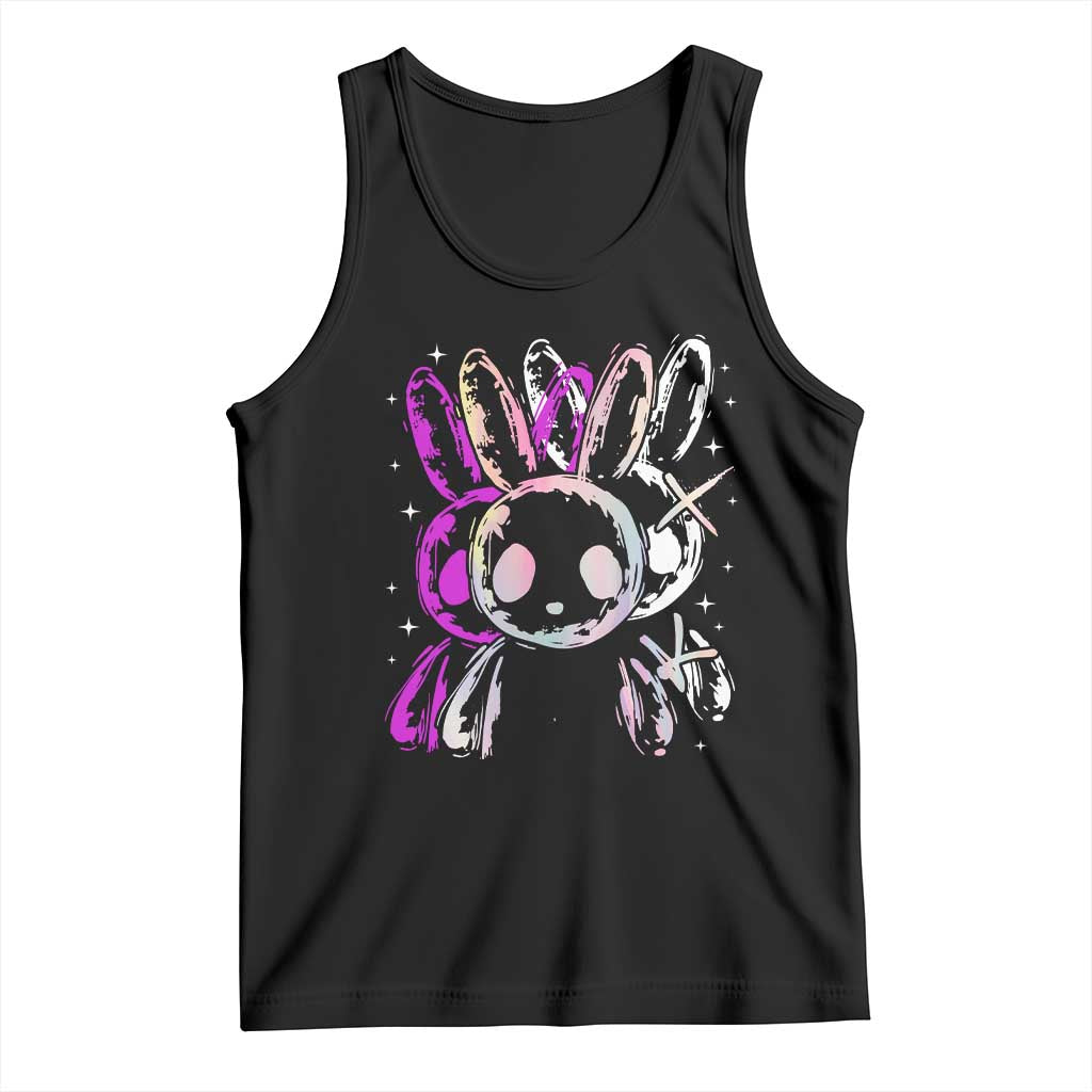 Horror Cute Bunny Rabbit Tank Top Horror Aesthetic TS12 Black Print Your Wear