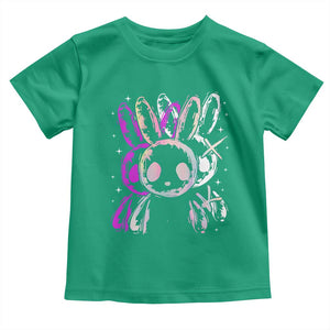 Horror Cute Bunny Rabbit Toddler T Shirt Horror Aesthetic TS12 Irish Green Print Your Wear