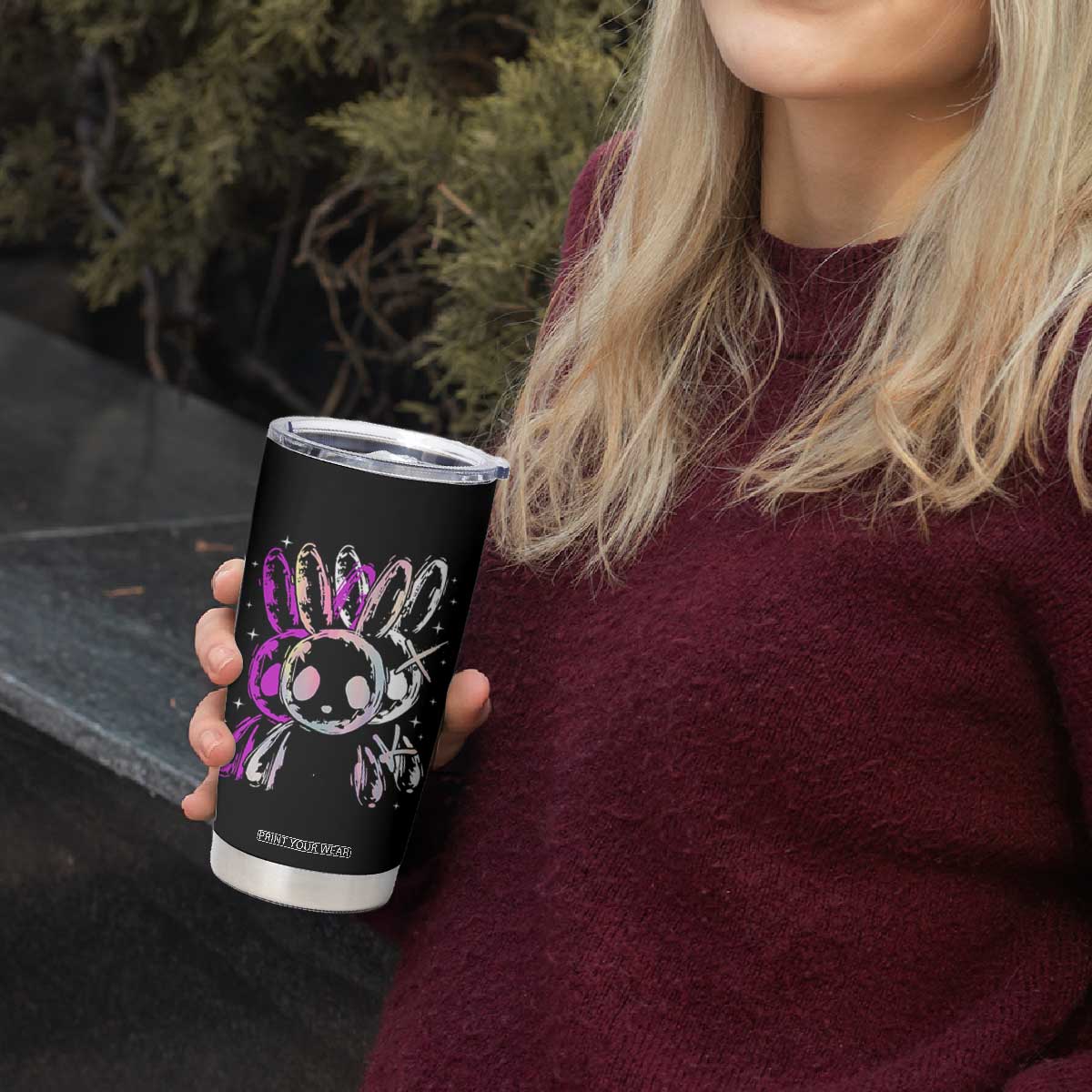 Horror Cute Bunny Rabbit Tumbler Cup Horror Aesthetic TS12 Print Your Wear