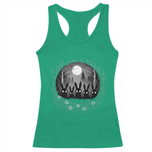 Creepy Cute Bunny Rabbits Racerback Tank Top Dark Horror Aesthetic TS12 Irish Green Print Your Wear