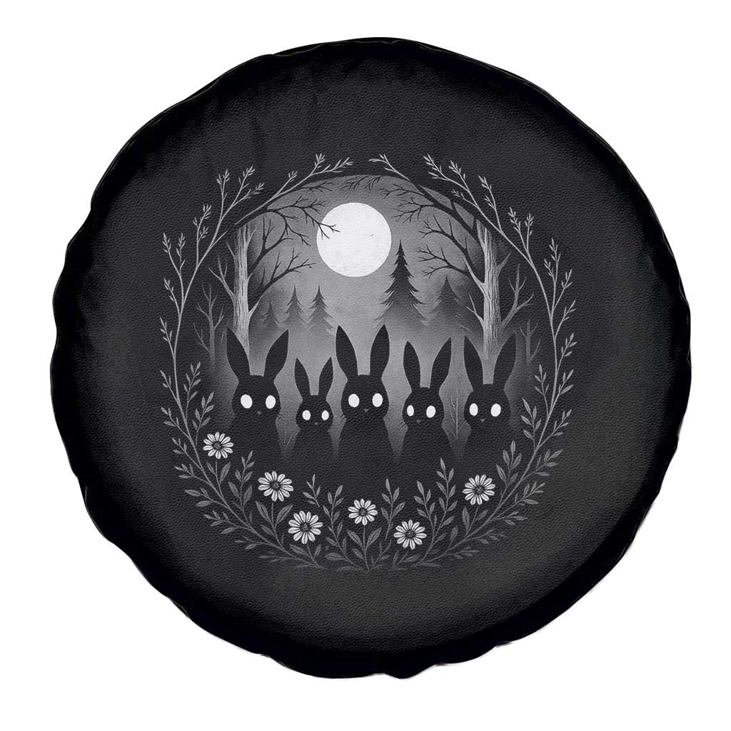 Creepy Cute Bunny Rabbits Spare Tire Cover Dark Horror Aesthetic TS12 Print Your Wear
