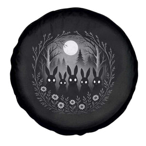 Creepy Cute Bunny Rabbits Spare Tire Cover Dark Horror Aesthetic TS12 Print Your Wear