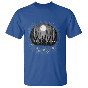 Creepy Cute Bunny Rabbits T Shirt Dark Horror Aesthetic TS12 Royal Blue Print Your Wear