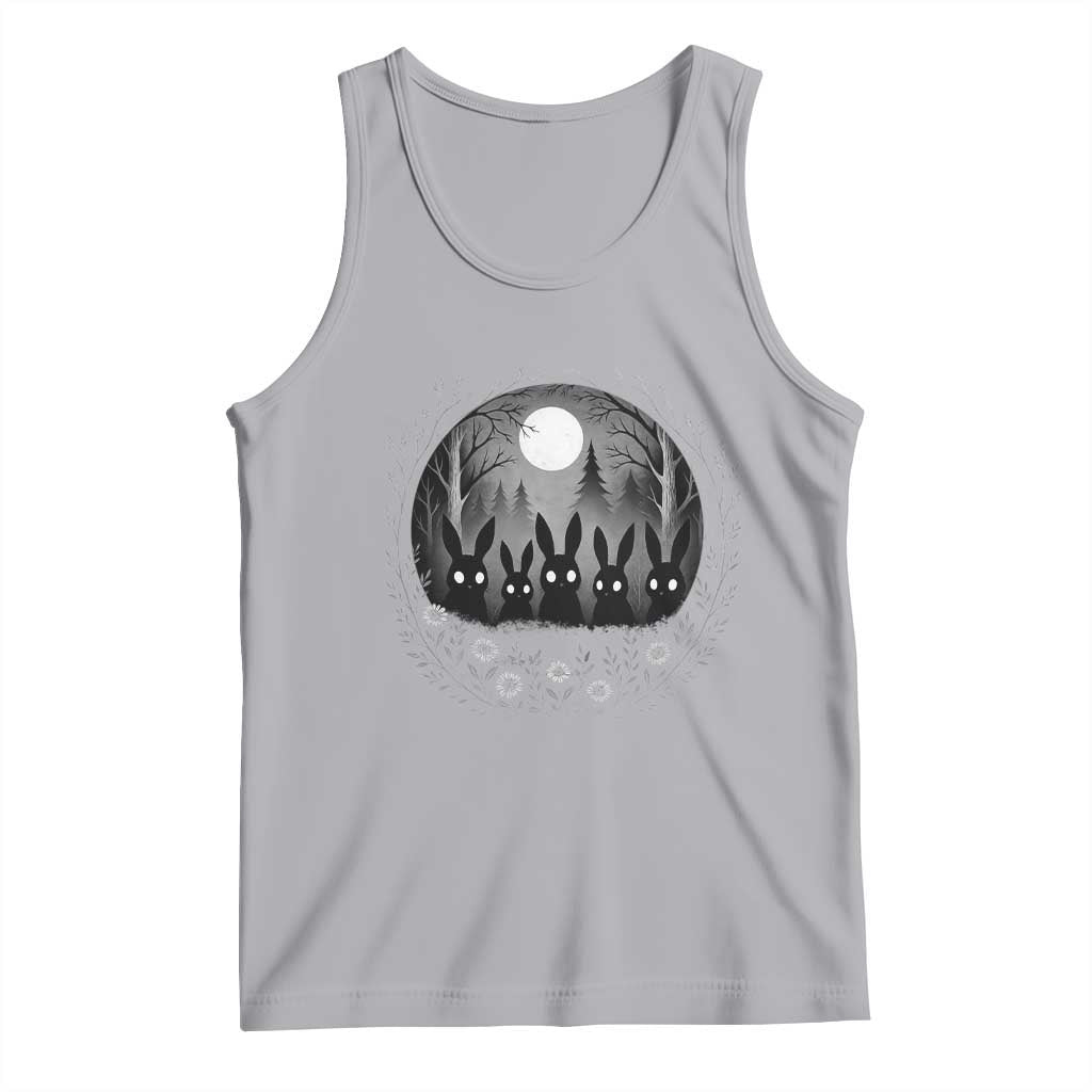Creepy Cute Bunny Rabbits Tank Top Dark Horror Aesthetic TS12 Athletic Heather Print Your Wear