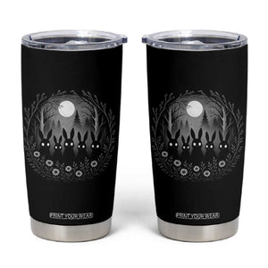 Creepy Cute Bunny Rabbits Tumbler Cup Dark Horror Aesthetic TS12 Black Print Your Wear