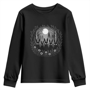 Creepy Cute Bunny Rabbits Youth Sweatshirt Dark Horror Aesthetic TS12 Black Print Your Wear
