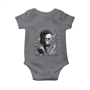 Funny Full Moon Horror Art Baby Onesie Skeleton Hug Maine Coon Cat TS12 Charcoal Print Your Wear